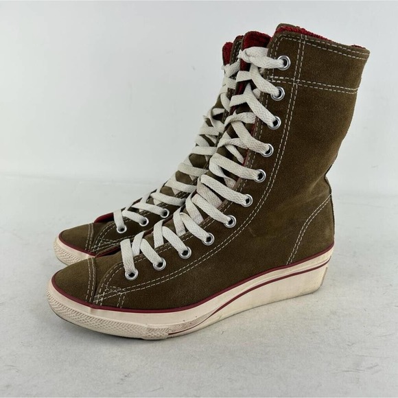 Converse Shoes - Converse Women's CT Hi-Ness XHI Brown Red Boots US 7 Wedge Lace-Up Sneakers